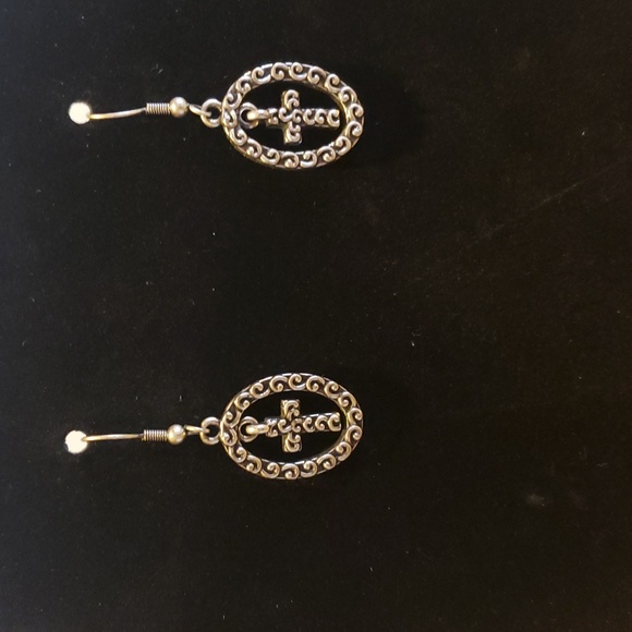 Brass and Silver-tone Drop Earrings - Three Sets NWT $5 Add-On - Picture 3 of 5